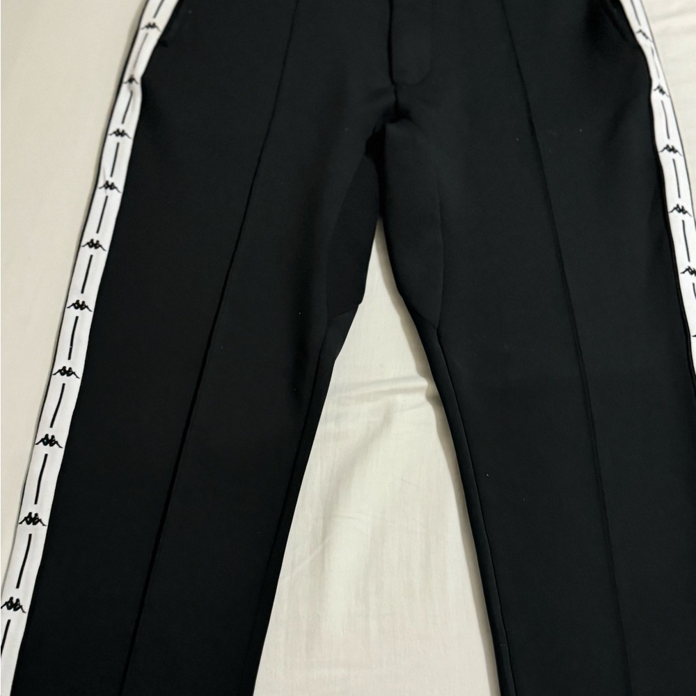Kappa Black Pants with White Accents UNISEX